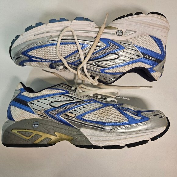 Brooks adrenaline running shoes Women 9.5 universal platform blue white athletic - Picture 5 of 10